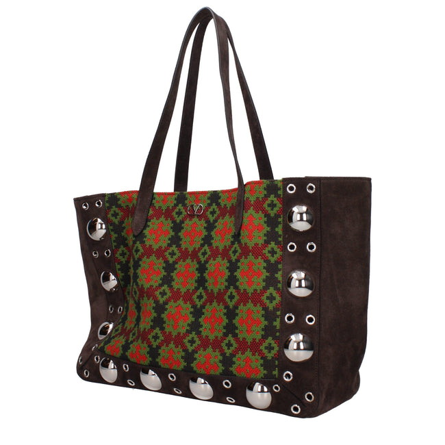 Valentino Garavani Brown Leather Shoulder Bags Valentino Garavani