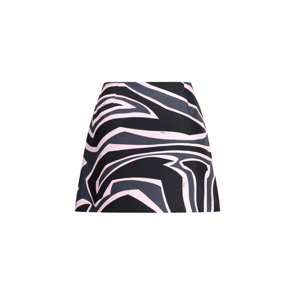 Emilio Pucci Wrap mini Skirt with Marmo print Emilio Pucci