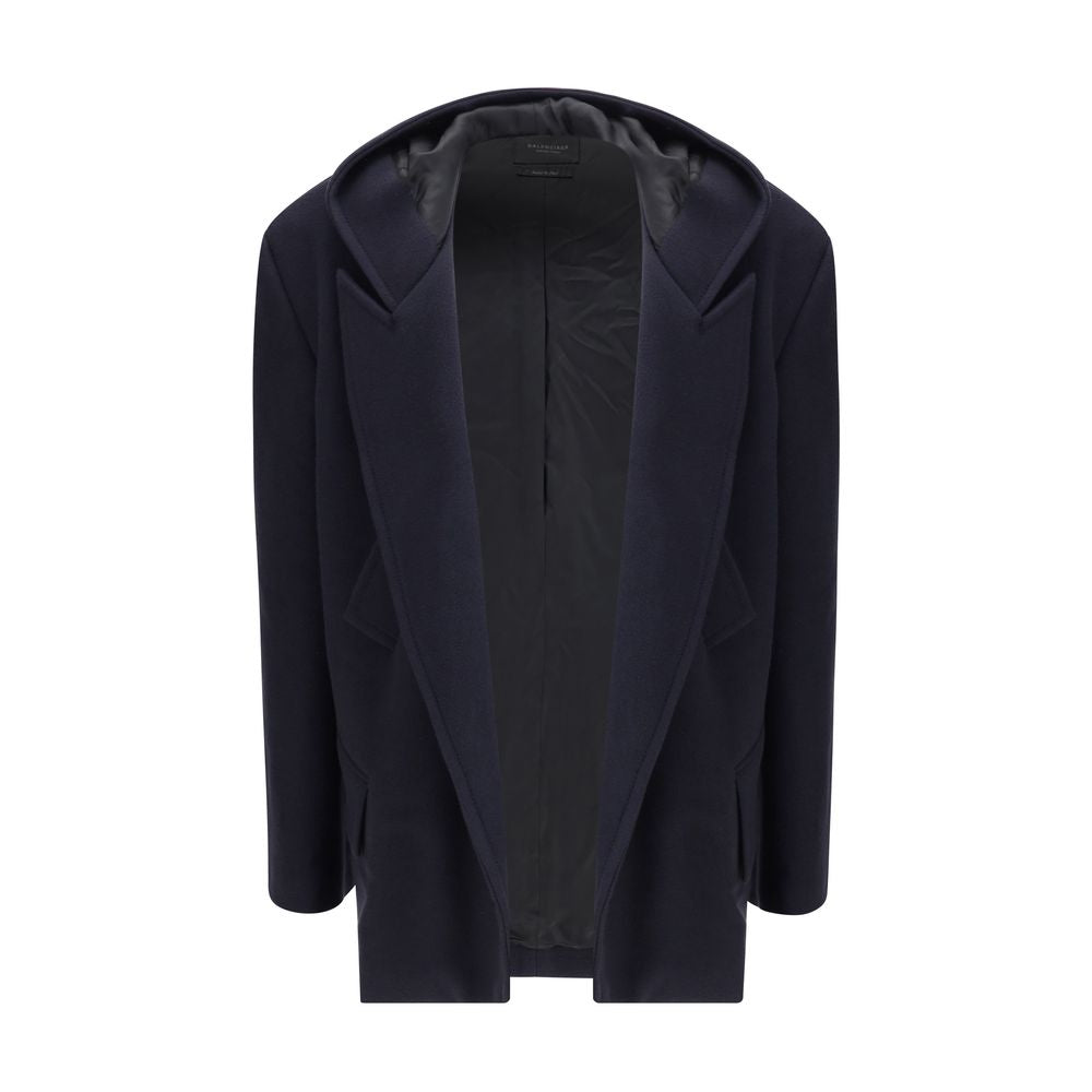 Balenciaga Hooded Short Coat Balenciaga