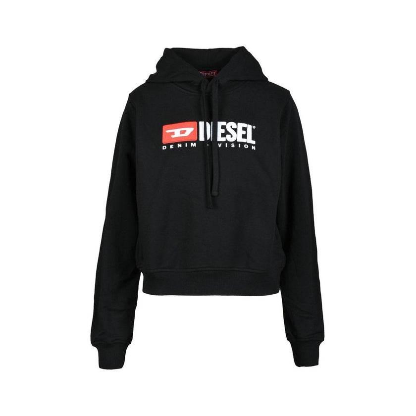 Diesel Black Cotton Hoody Diesel
