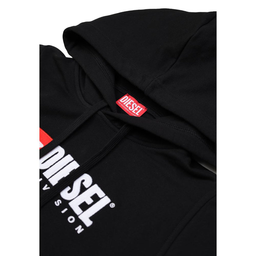 Diesel Black Cotton Hoody Diesel