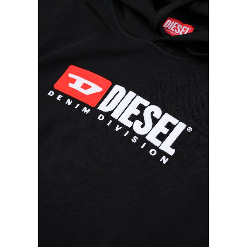 Diesel Black Cotton Hoody Diesel