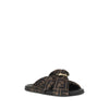 Fendi Satin Slide Sandals Fendi