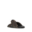 Fendi Satin Slide Sandals Fendi