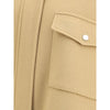 PINKO Double Wool-blend fabric Caban with high collar PINKO