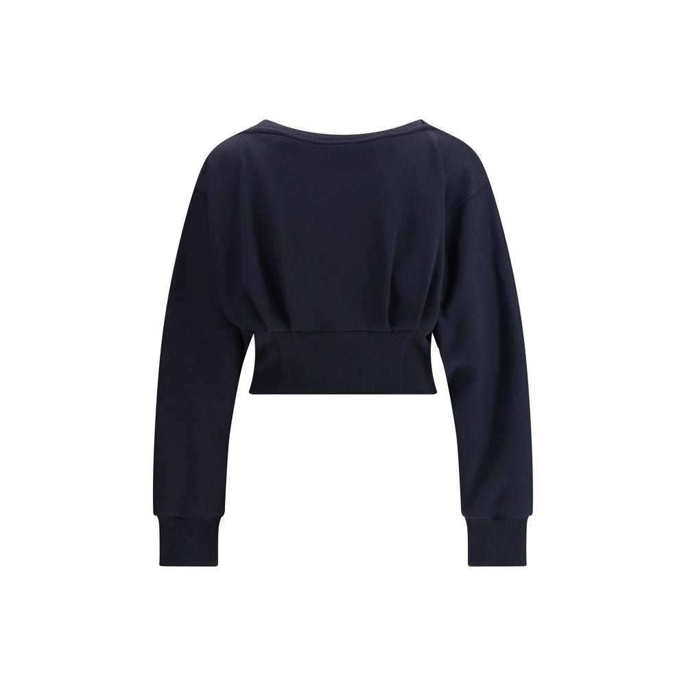 PINKO Cotton Sweatshirt with Corset Detail PINKO
