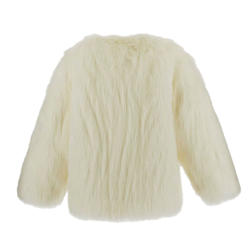 Dolce & Gabbana White Modacrylic Jackets & Coat Dolce & Gabbana