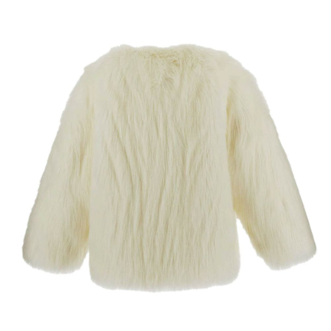 Dolce & Gabbana White Modacrylic Jackets & Coat Dolce & Gabbana