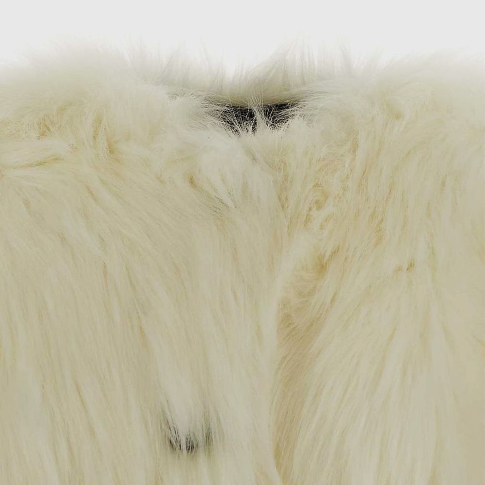 Dolce & Gabbana White Modacrylic Jackets & Coat Dolce & Gabbana