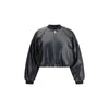 PINKO Cropped bomber with a leather-effect PINKO