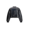 PINKO Cropped bomber with a leather-effect PINKO