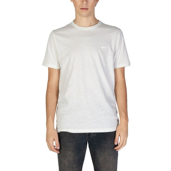Hugo Boss White Cotton T-Shirt Hugo Boss