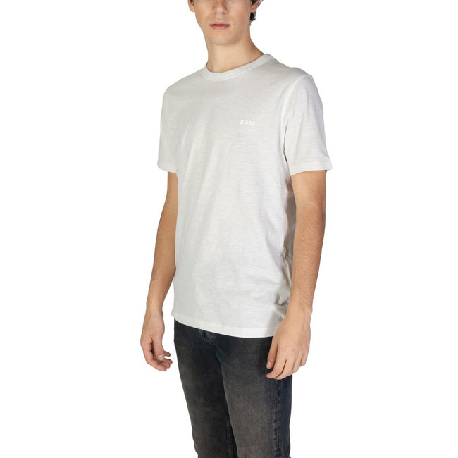 Hugo Boss White Cotton T-Shirt Hugo Boss