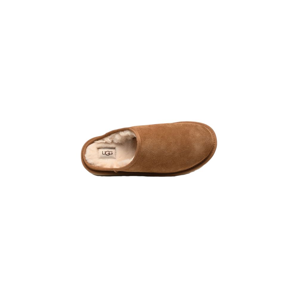 UGG Beige Suede Leather Clogs UGG