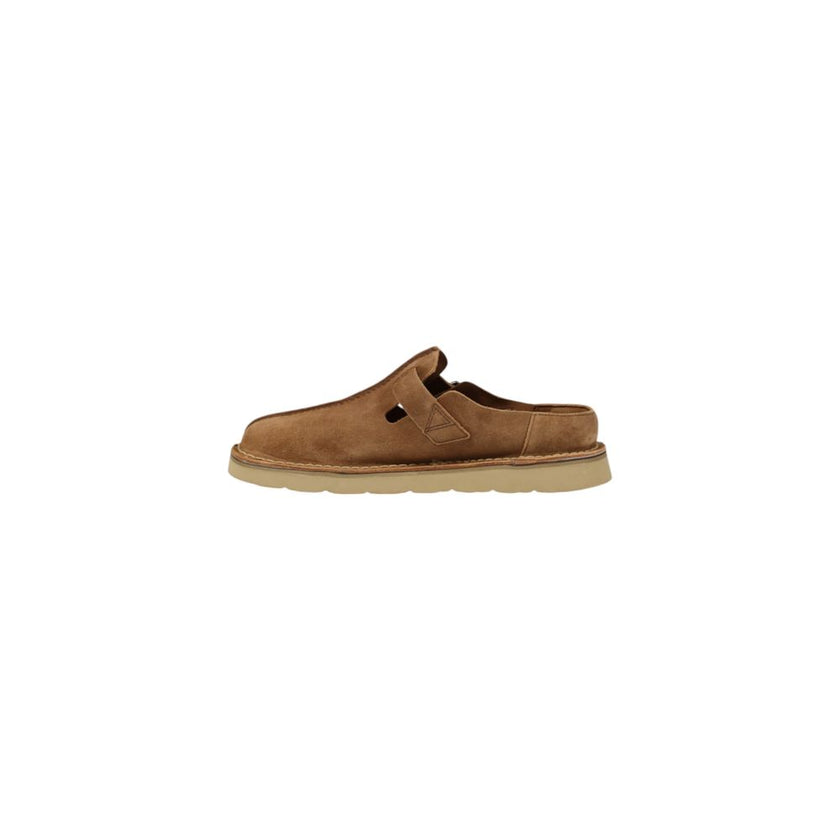Clarks Beige Suede Leather Clog Clarks
