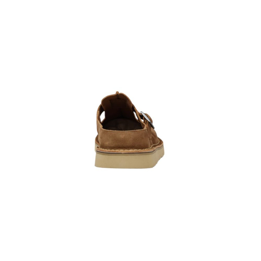 Clarks Beige Suede Leather Clog Clarks