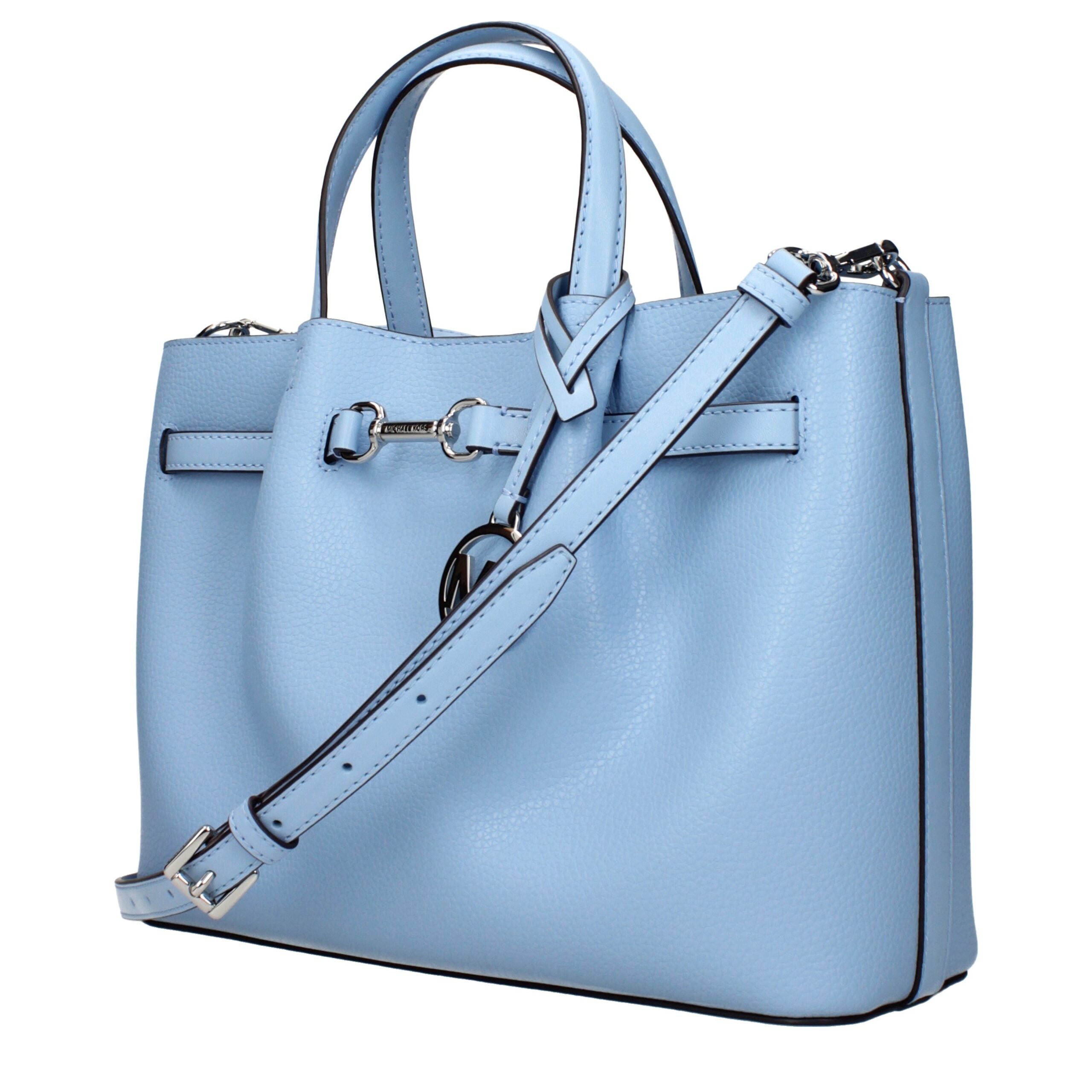 Michael Kors Light Blue Leather Handbags Michael Kors