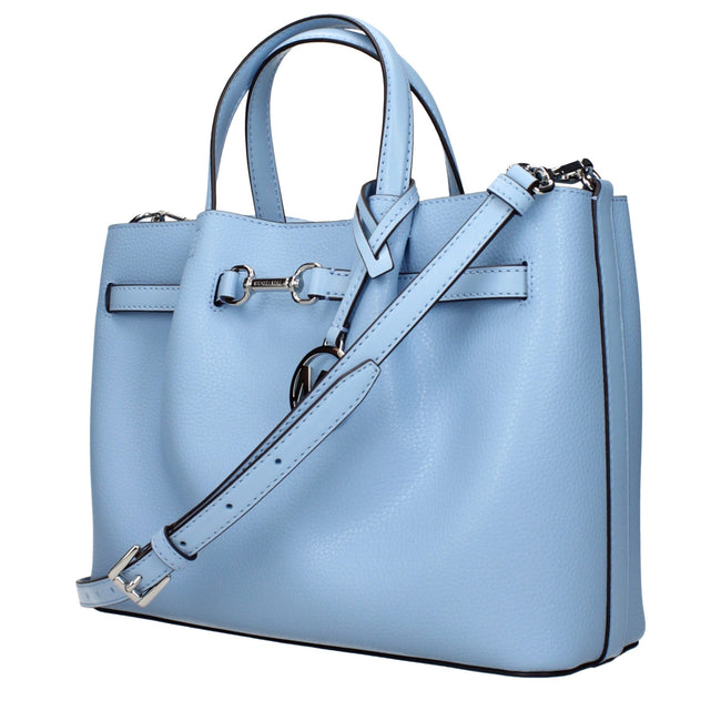 Michael Kors Light Blue Leather Handbags Michael Kors