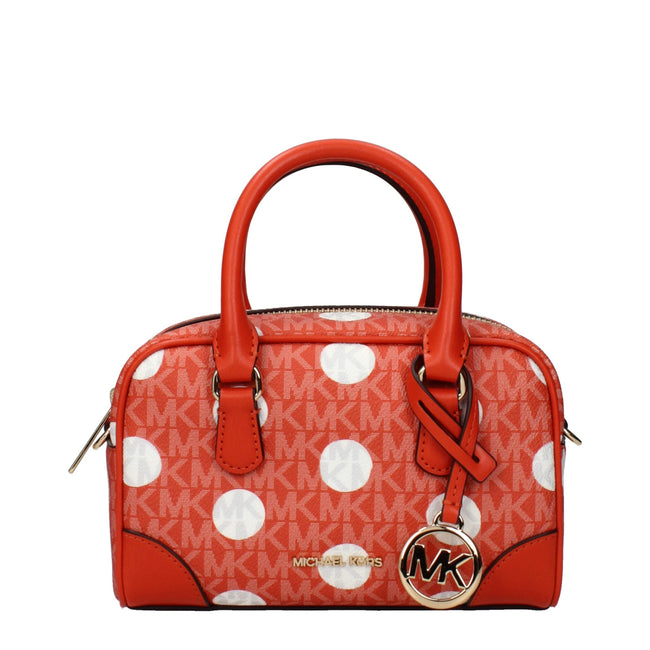 Michael Kors Orange Fabric Handbags Michael Kors