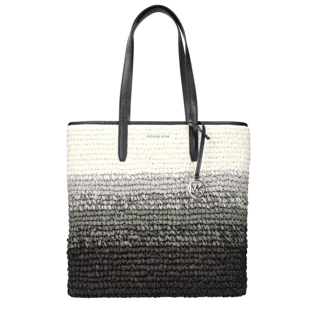 Michael Kors Black Raffia Shoulder Bags Michael Kors
