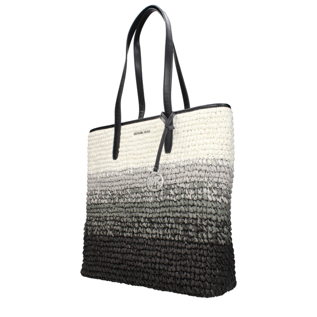 Michael Kors Black Raffia Shoulder Bags Michael Kors