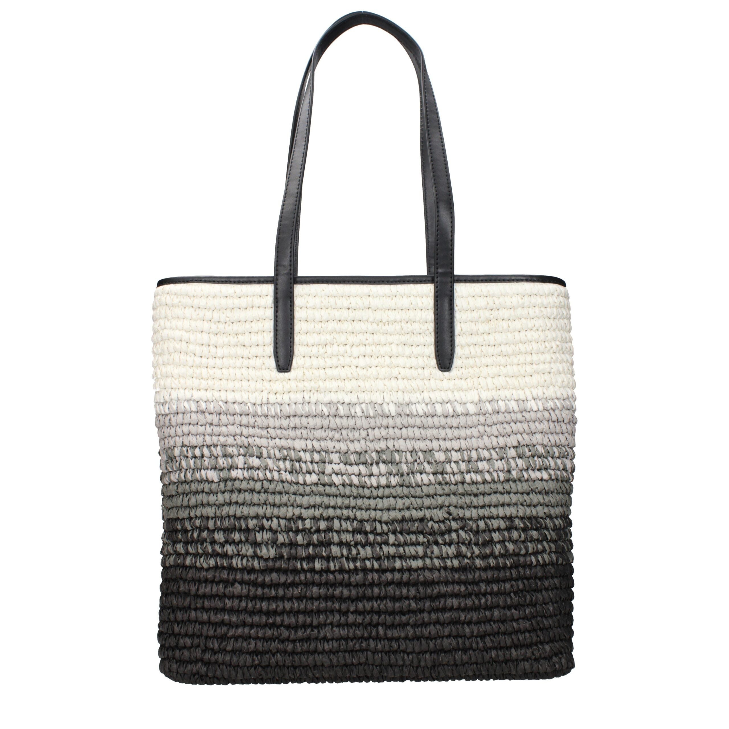 Michael Kors Black Raffia Shoulder Bags Michael Kors