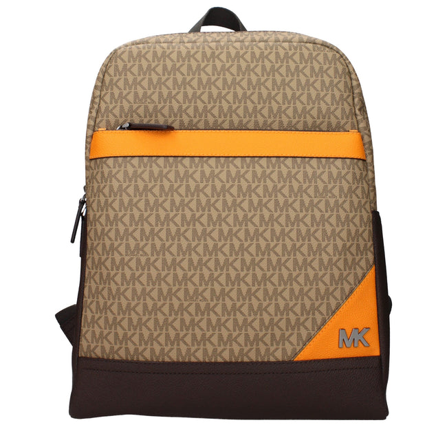 Michael Kors Brown Fabric Backpacks Michael Kors