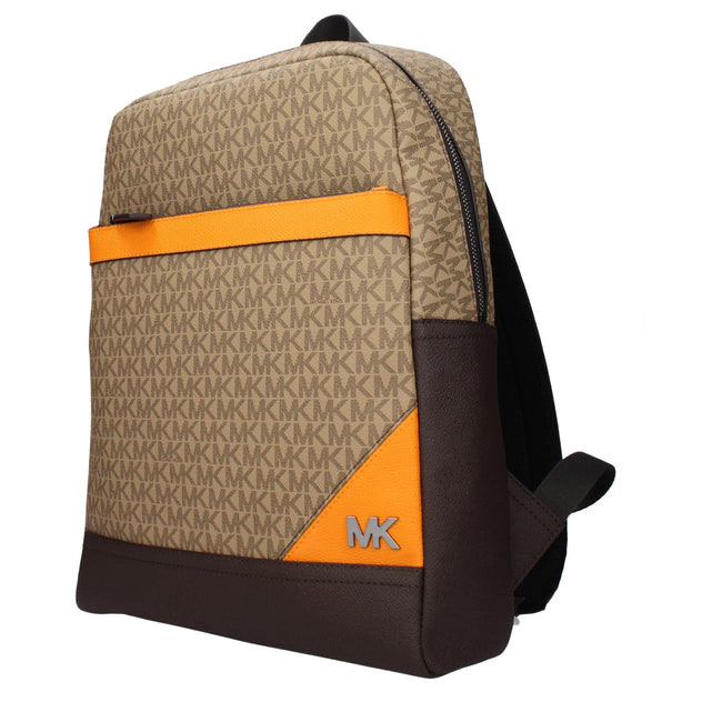 Michael Kors Brown Fabric Backpacks Michael Kors