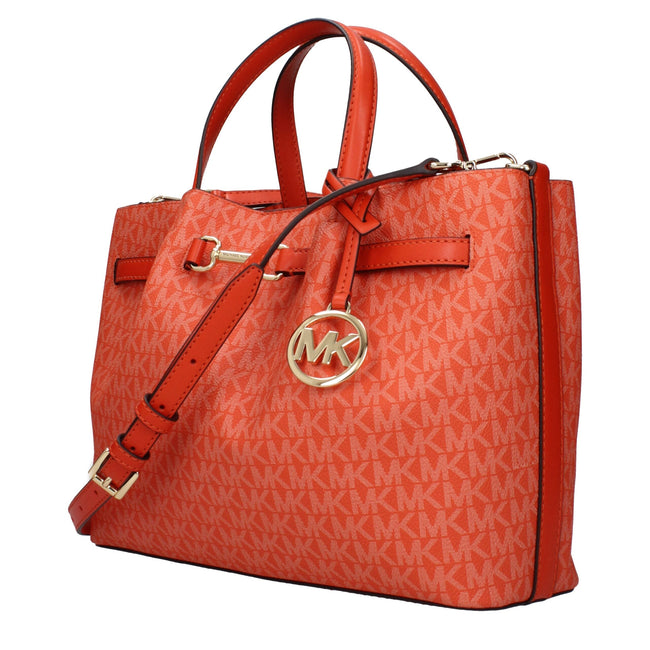 Michael Kors Orange Fabric Handbags Michael Kors