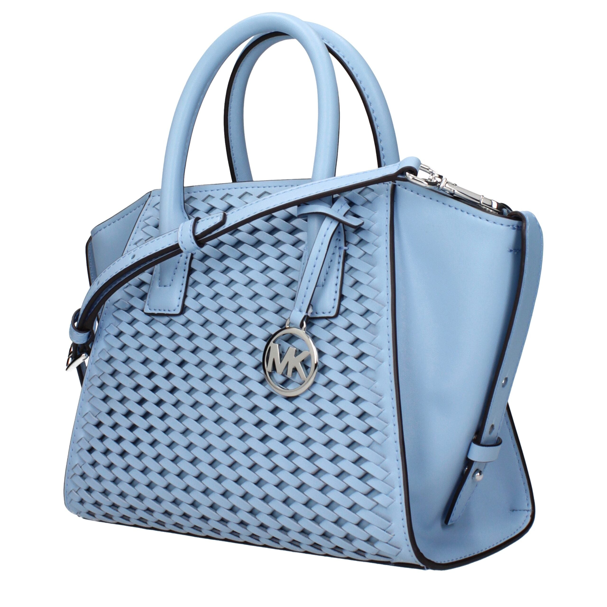 Michael Kors Light Blue Leather Handbags Michael Kors