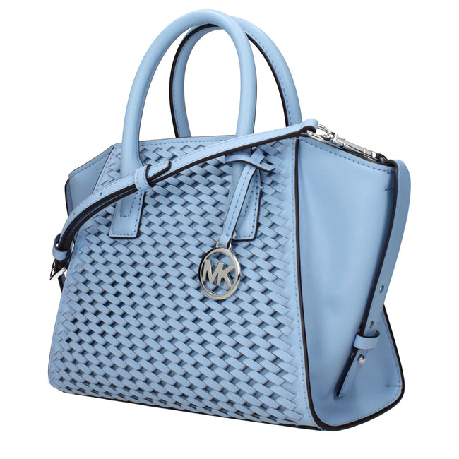 Michael Kors Light Blue Leather Handbags Michael Kors