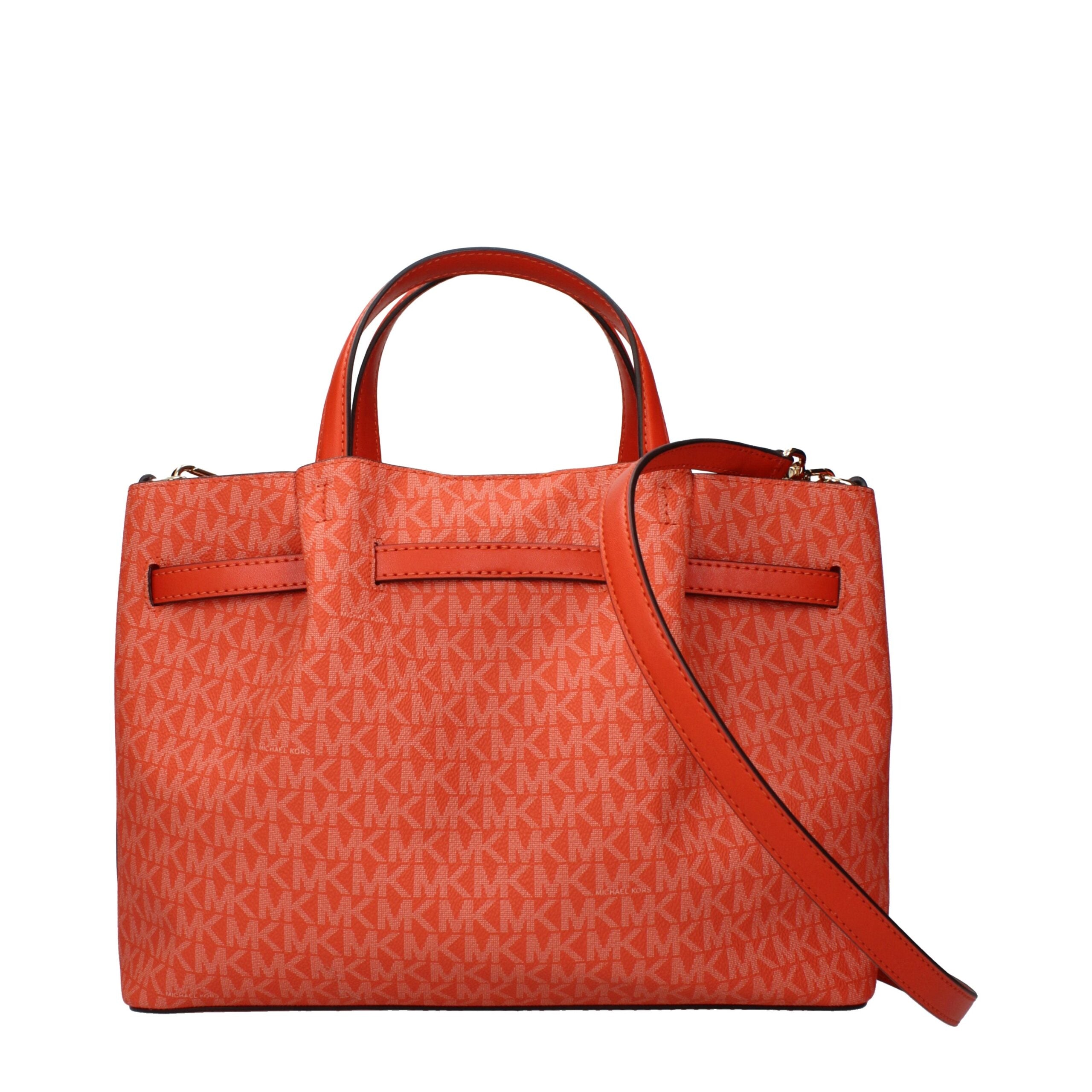 Michael Kors Orange Fabric Handbags Michael Kors