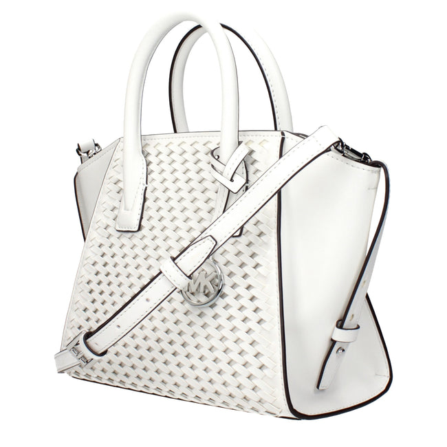 Michael Kors White Leather Handbags Michael Kors