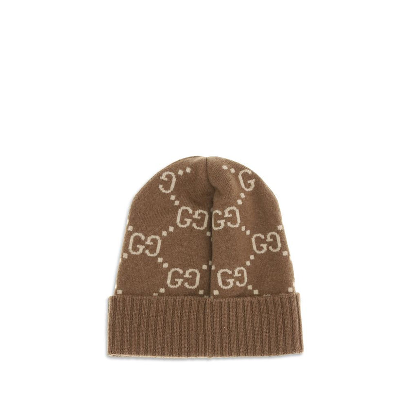 Gucci Brown Cashmere Beanie Gucci