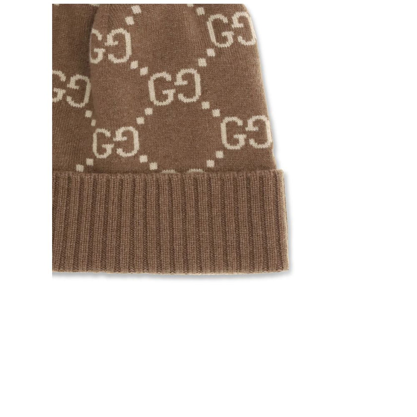 Gucci Brown Cashmere Beanie Gucci