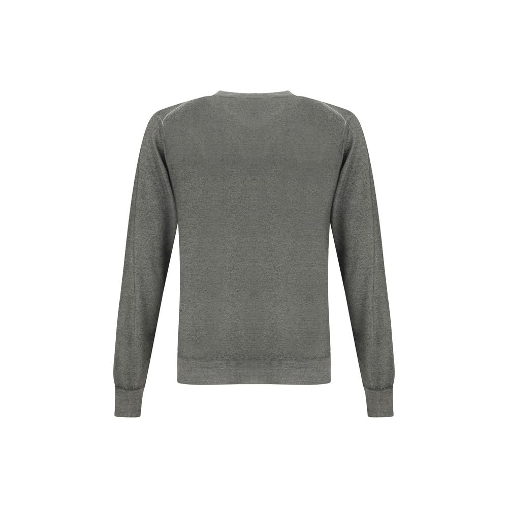 Cruciani Green V-neck Sweater Cruciani