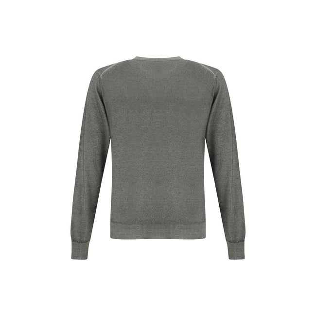 Cruciani Green V-neck Sweater Cruciani