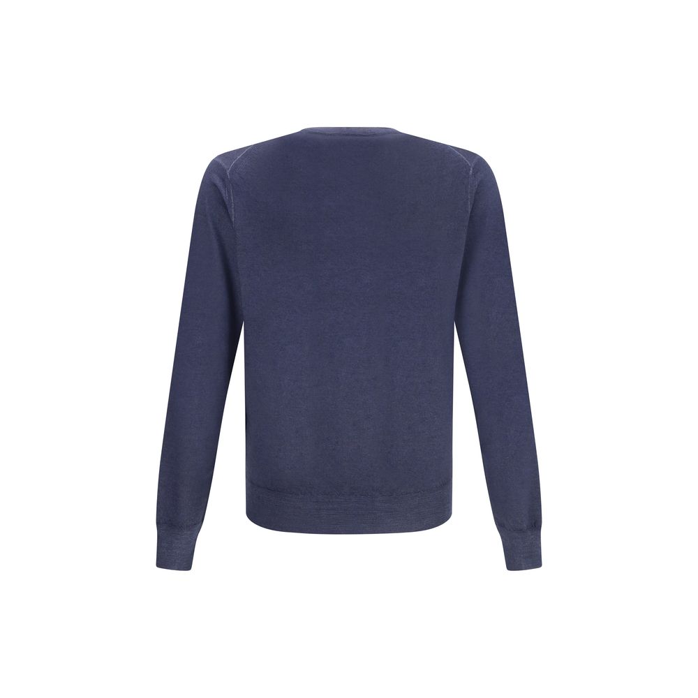 Cruciani Green V-neck Sweater Cruciani