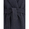 Max Mara Denim-effect Wool Carnia Coat Max Mara