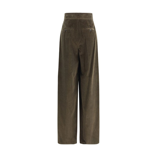 Max Mara Wide-Leg Velvet Pants Max Mara