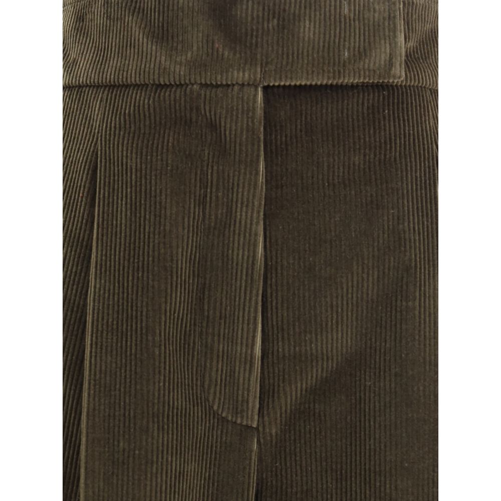 Max Mara Wide-Leg Velvet Pants Max Mara