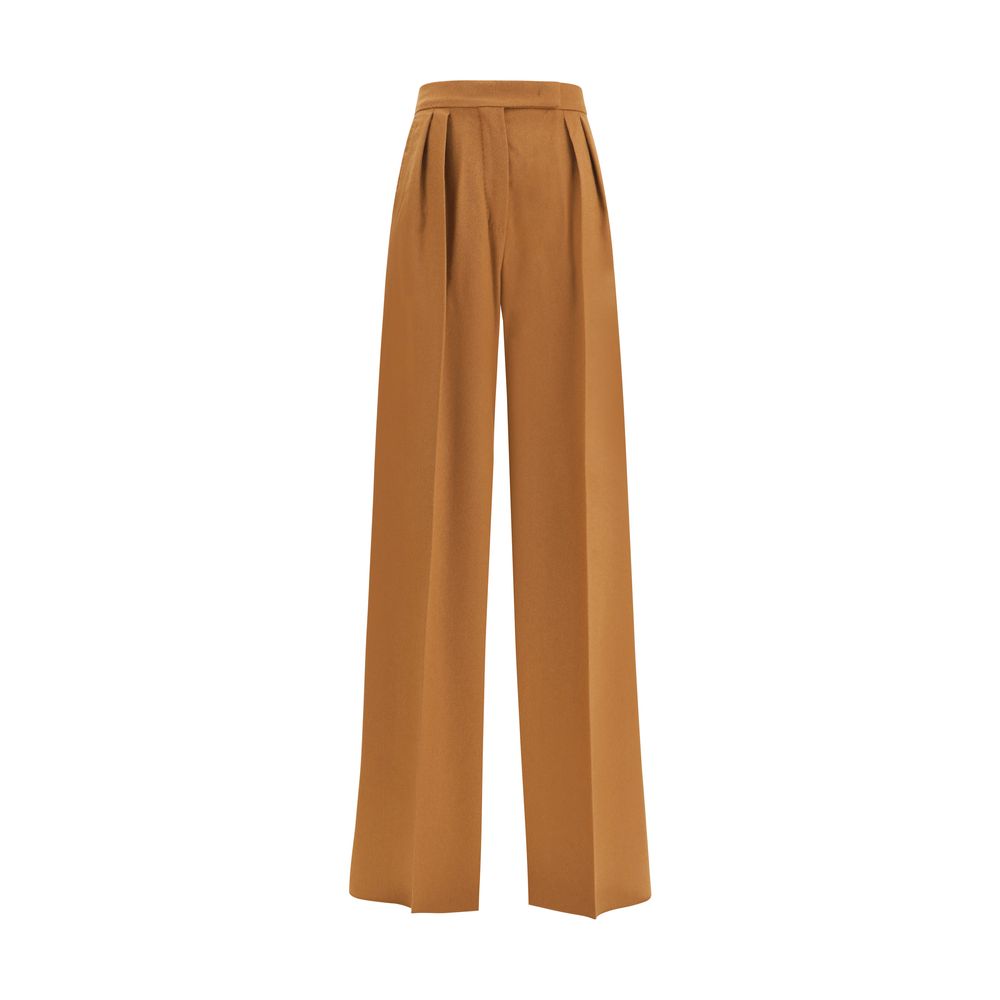 Max Mara Wide Camel Drap Pants Max Mara