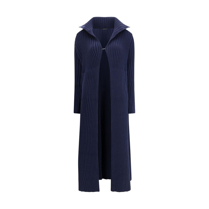 Balenciaga Blue Polyester Full-Length Jacket Balenciaga
