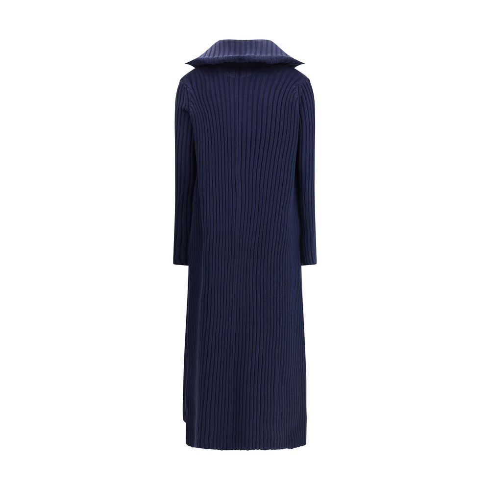 Balenciaga Ribbed Shawl-Collar Cardigan Balenciaga