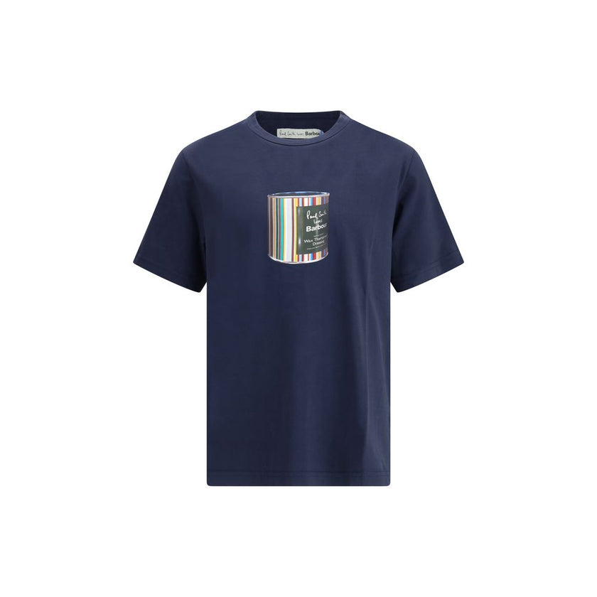 Barbour Blue Cotton T-Shirt Barbour