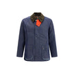 Barbour Waxed Jacket with a corded velvet collar Barbour