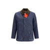 Barbour Waxed Jacket with a corded velvet collar Barbour