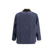 Barbour Waxed Jacket with a corded velvet collar Barbour