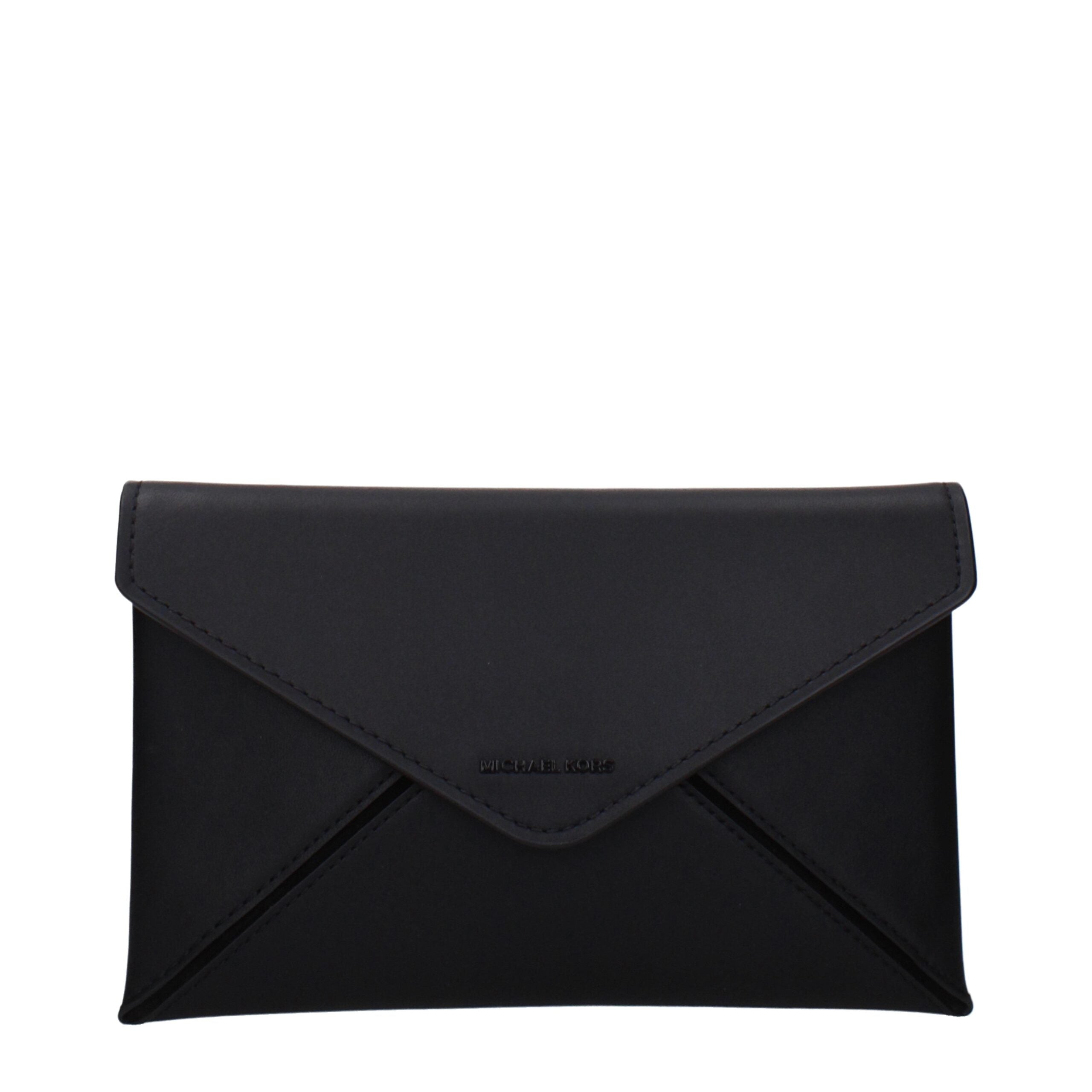 Michael Kors Black Leather Clutch Bags Michael Kors