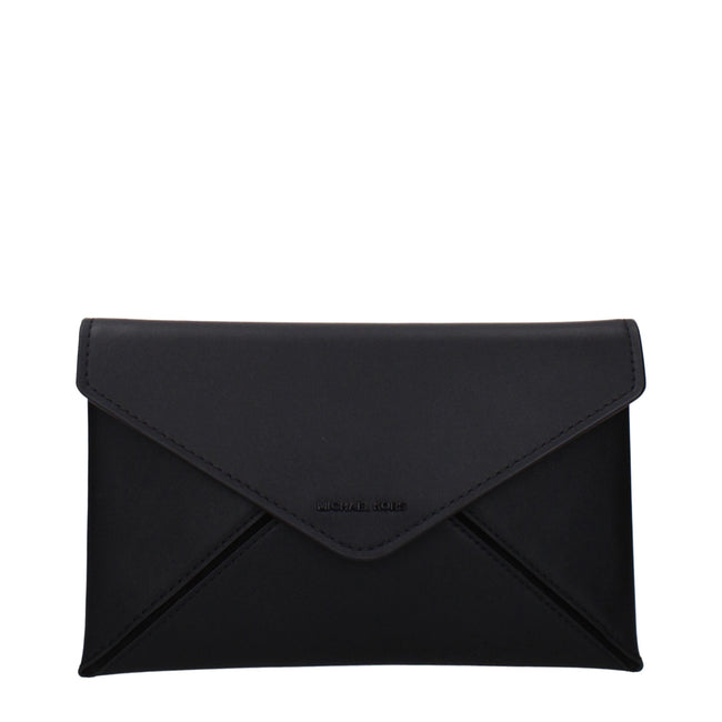 Michael Kors Black Leather Clutch Bags Michael Kors